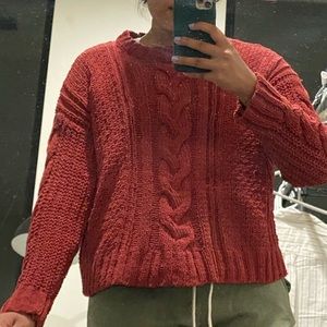 Burnt red Aeropostale knit sweater